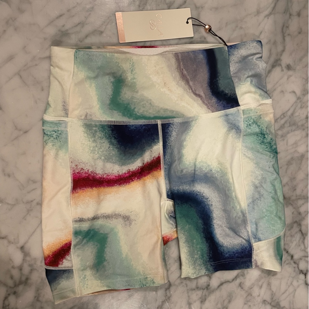 Calia High-Rise Bike Short Small 5” Inseam w/Pockets